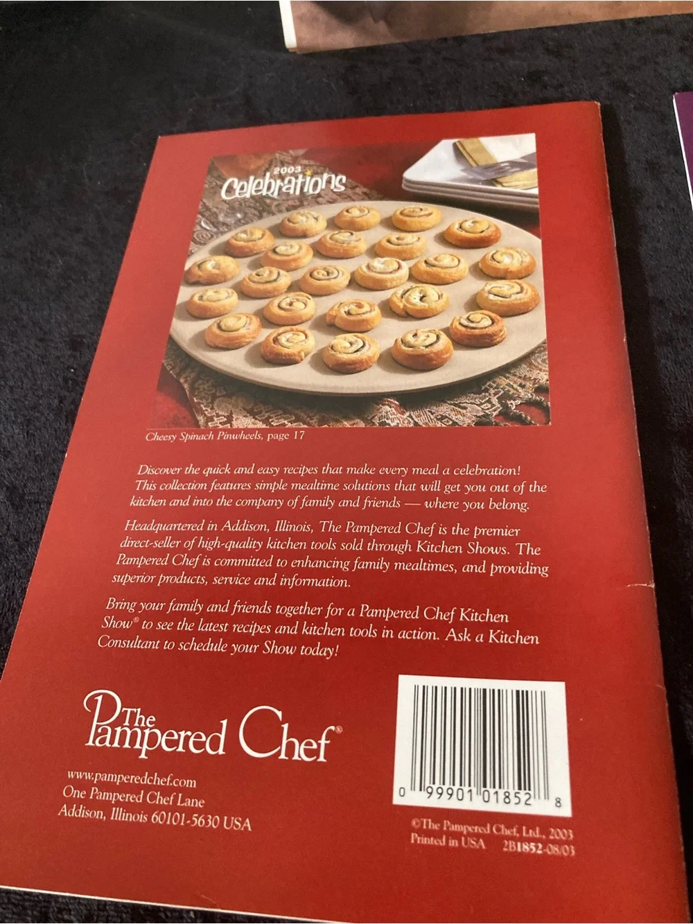 The Pampered Chef Recipe Book Set - Brown, White, Red Accents